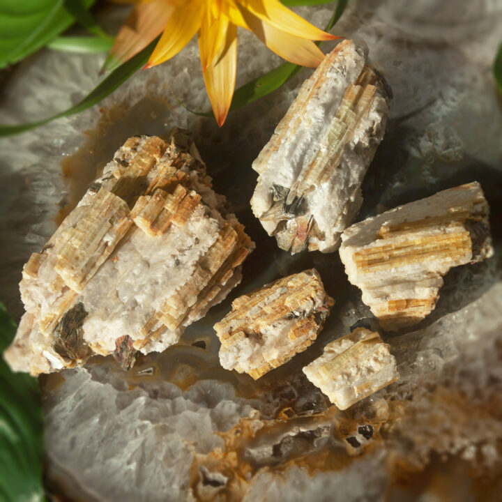 Rare Uplifting Natural Yellow Tourmaline in Quartz Matrix