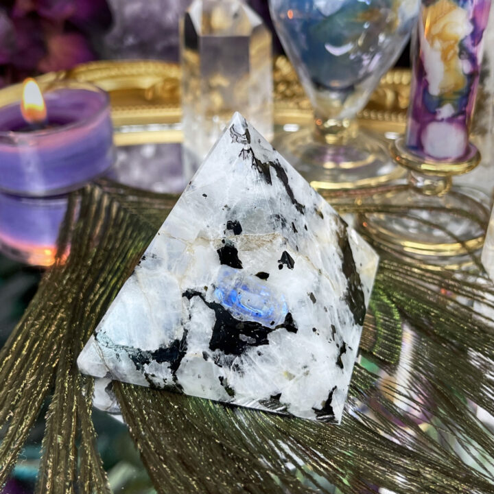 Rainbow Moonstone Pyramid of Possibility