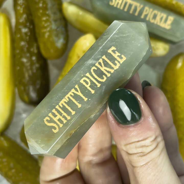 Shitty Pickle Green Aventurine Wand