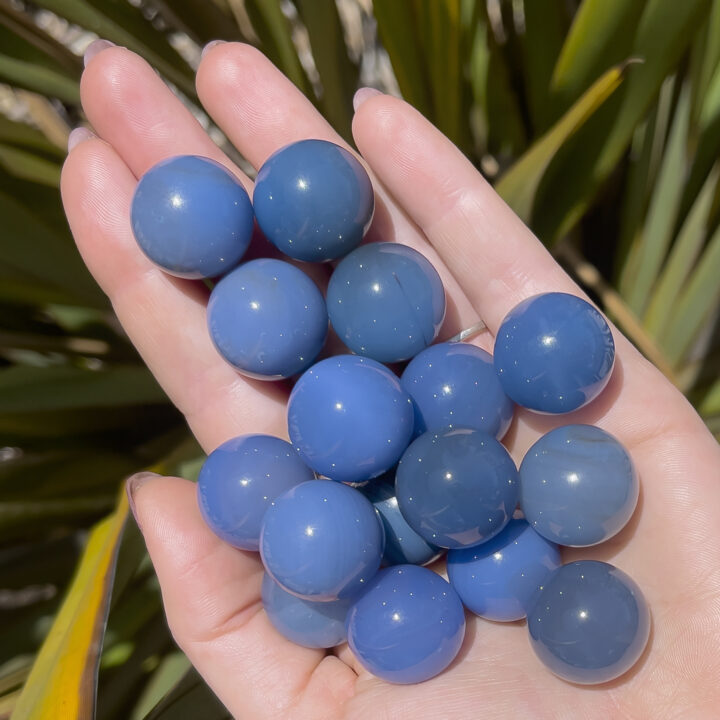 Third Eye Opening Mini Blue Agate Sphere