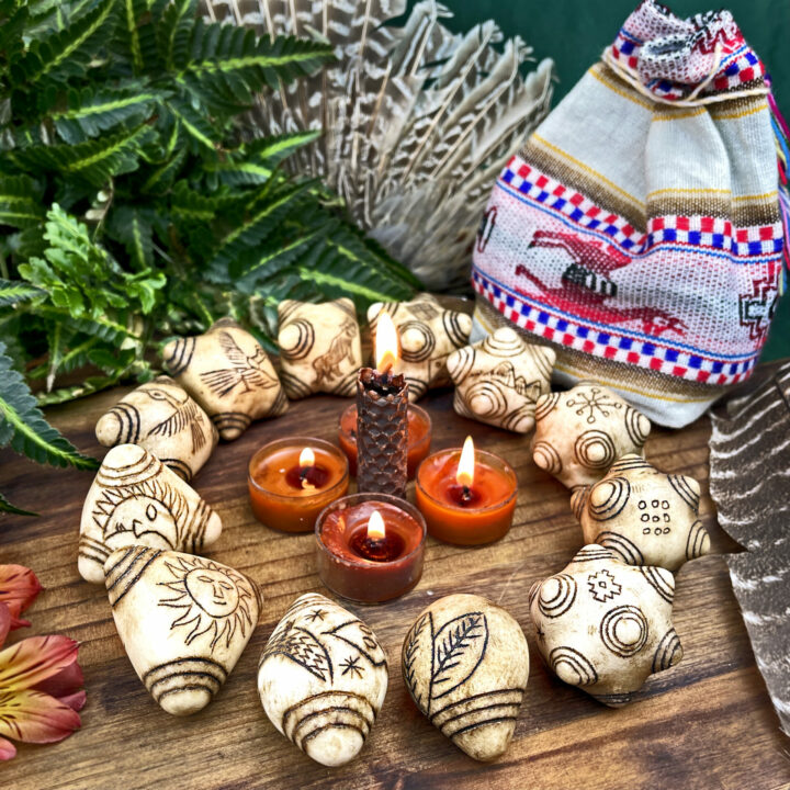 Elder Council White Alabaster Chumpi Stones