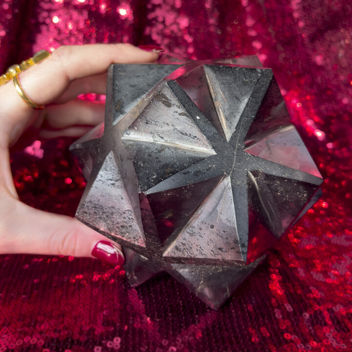 Hematite 3D Metatron’s Cube