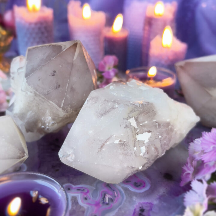 Lightbringer Lithium Candle Quartz Point